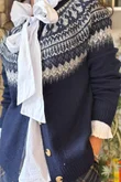 Ferguson Fair Isle Cardigan Navy